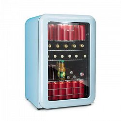 Klarstein PopLife, chladnička na nápoje, chladnička, 115 litrov, 0 - 10 °C, retro dizajn, modrá