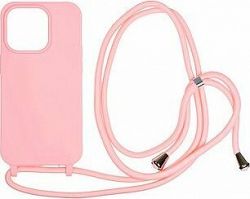 Mobile Origin Lanyard Case Pink iPhone 14 Pro