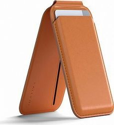 Satechi Vegan-Leather Magnetic Wallet Stand Orange