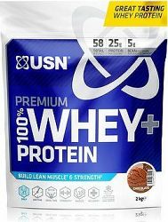 USN 100 % Premium Whey Bag, 2 000 g, čokoláda