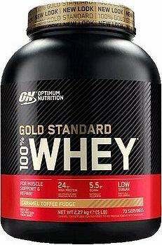 Optimum Nutrition Protein 100 % Whey Gold Standard 2267 g, karamel