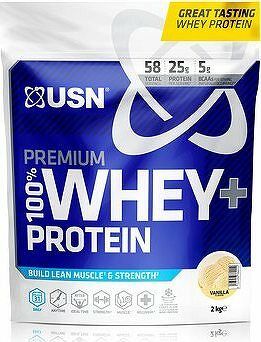 USN 100 % Premium Whey Bag, 2 000 g, vanilka