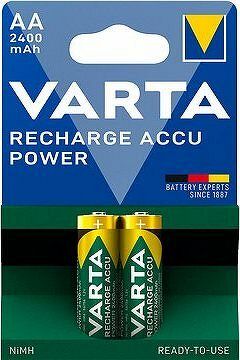 VARTA nabíjateľná batéria Recharge Accu Power AA 2400 mAh R2U 2 ks